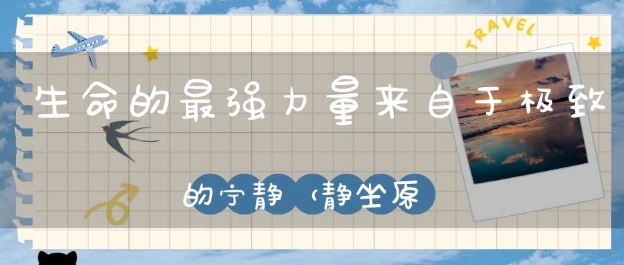 生命的最强力量来自于极致的宁静（静坐原理）