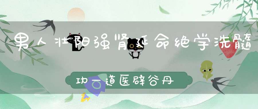 男人壮阳强肾延命绝学洗髓功—道医辟谷丹道强肾功