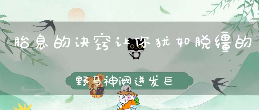 胎息的诀窍让你犹如脱缰的野马神阙迸发巨大能量！