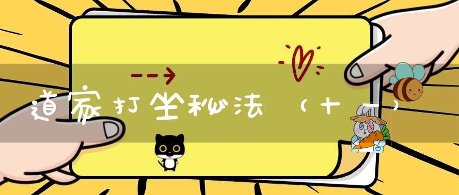 道家打坐秘法（十一）