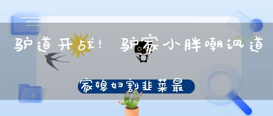 驴道开战！驴家小胖嘲讽道家媳妇割韭菜最狠！丁一怒斥驴家班挑拨离间！