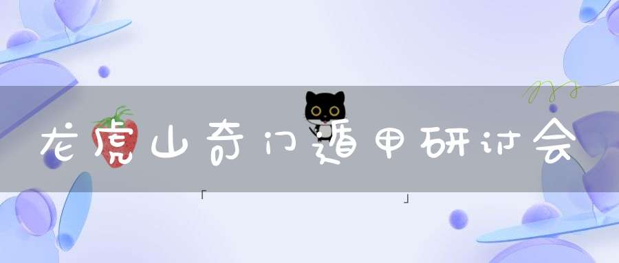 龙虎山奇门遁甲研讨会